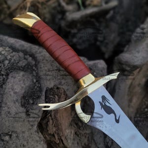 Heron Marked Great Sword – Handmade Viking Sword with Scabbard | Unique Wedding or Anniversary Gift for Husband | Groomsmen Gift for Him