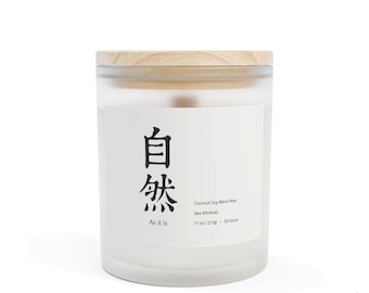 Vela perfumada "As It Is Zen" / Vela de inspiración budista, ritual de atención plena, decoración Feng Shui para el hogar