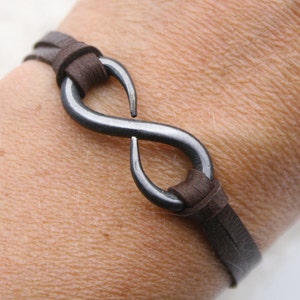 Infinity Bracelet, 6th Anniversary Gift, Iron Anniversary Gift, Iron Bracelet, Iron Jewelry, Infinity Jewelry