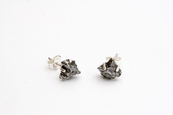 Iron Meteorite Freeform Studs Iron Meteorite Freeform Studs