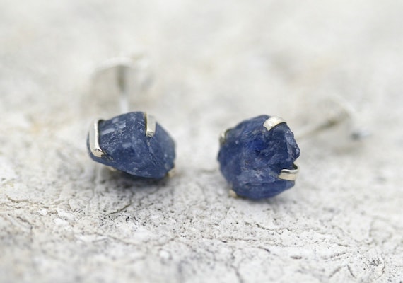 Raw sapphire earrings online