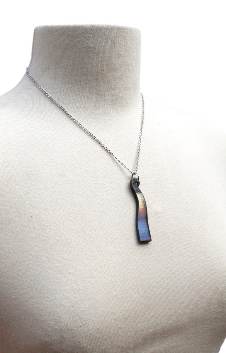 Blacksmith Jewelry Forged Iron Necklace 