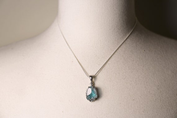 Raw topaz necklace clearance