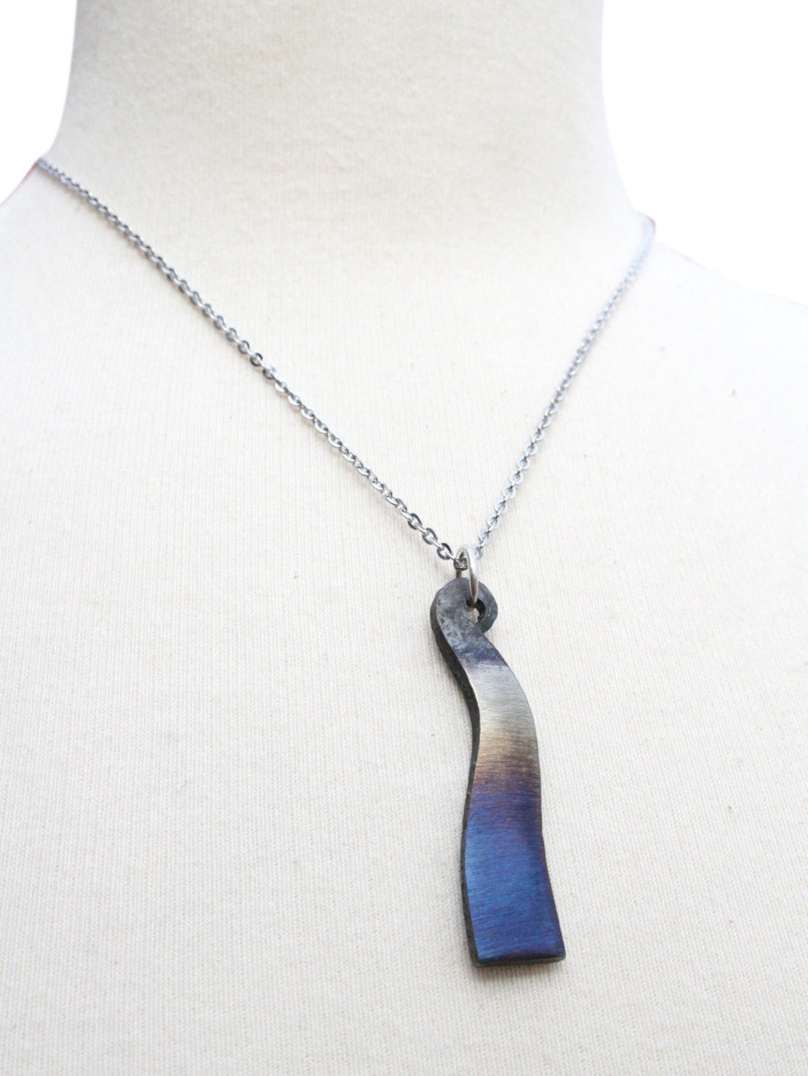 Blacksmith Jewelry Iron Necklace 11th Anniversary Etsy