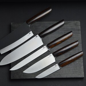 Kitchen Knife Set, Chef Set Knife,Handmade Knife Set, Big knife,Kitchen Tools,Custom Knife Set,Damascus Knife, Gift for Chef, Christmas gift