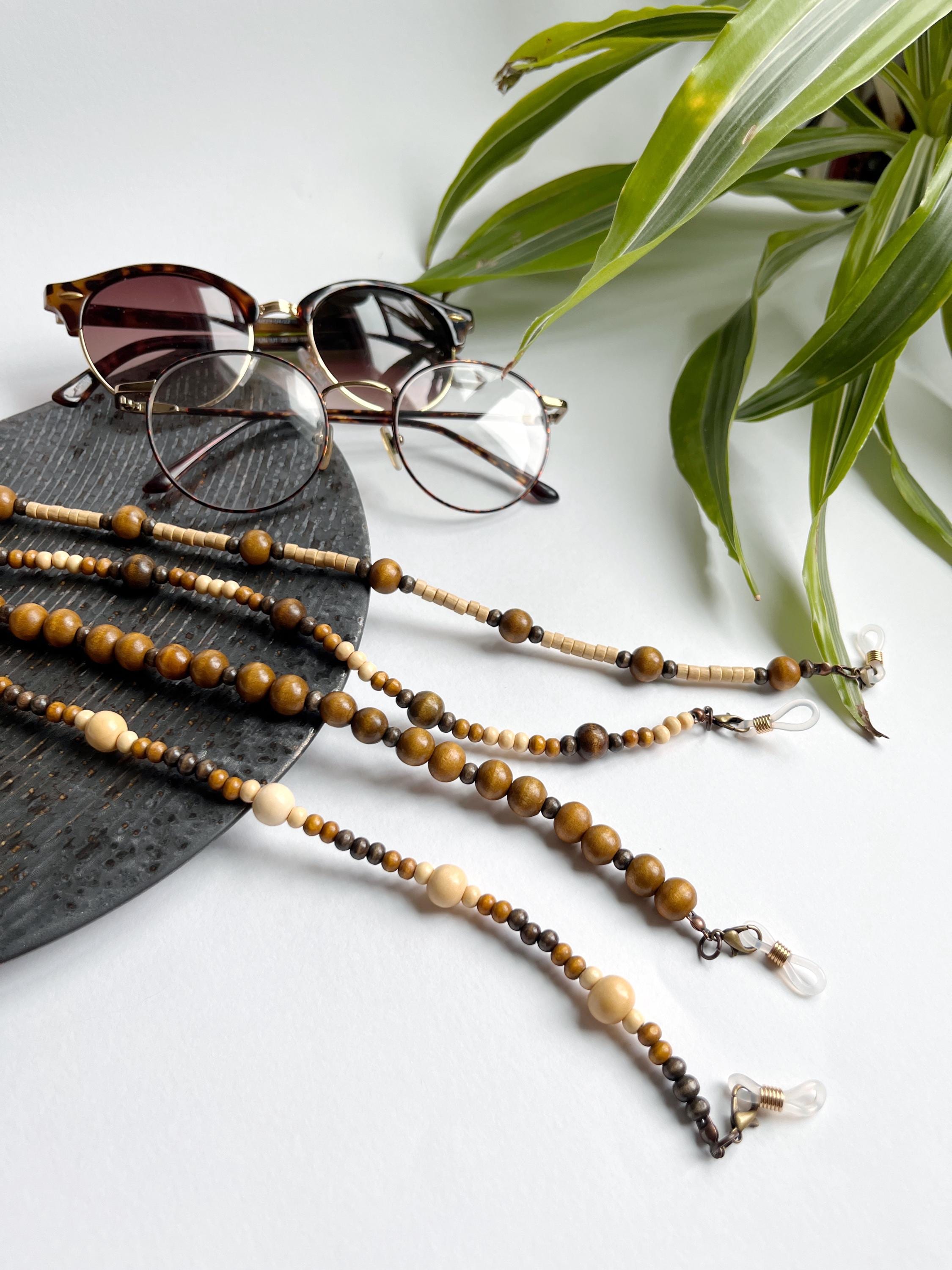 Wood Bead Glasses Chain