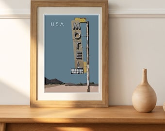 U.S.A A4 Art Print