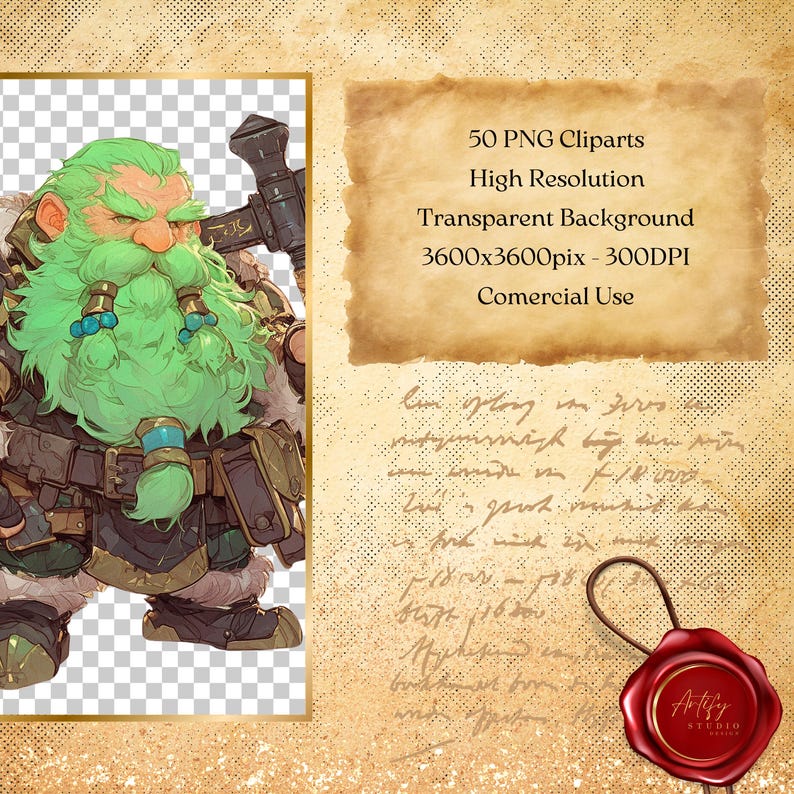 Chibi Dwarf Fighters – 50 Mighty Mini Warriors , Transparent Background ...