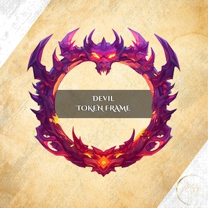 Devil Token Frame: digitale rand voor DnD of wat dan ook. Compatibel met Foundry VTT, Roll20 en andere virtuele tafelbladen.
