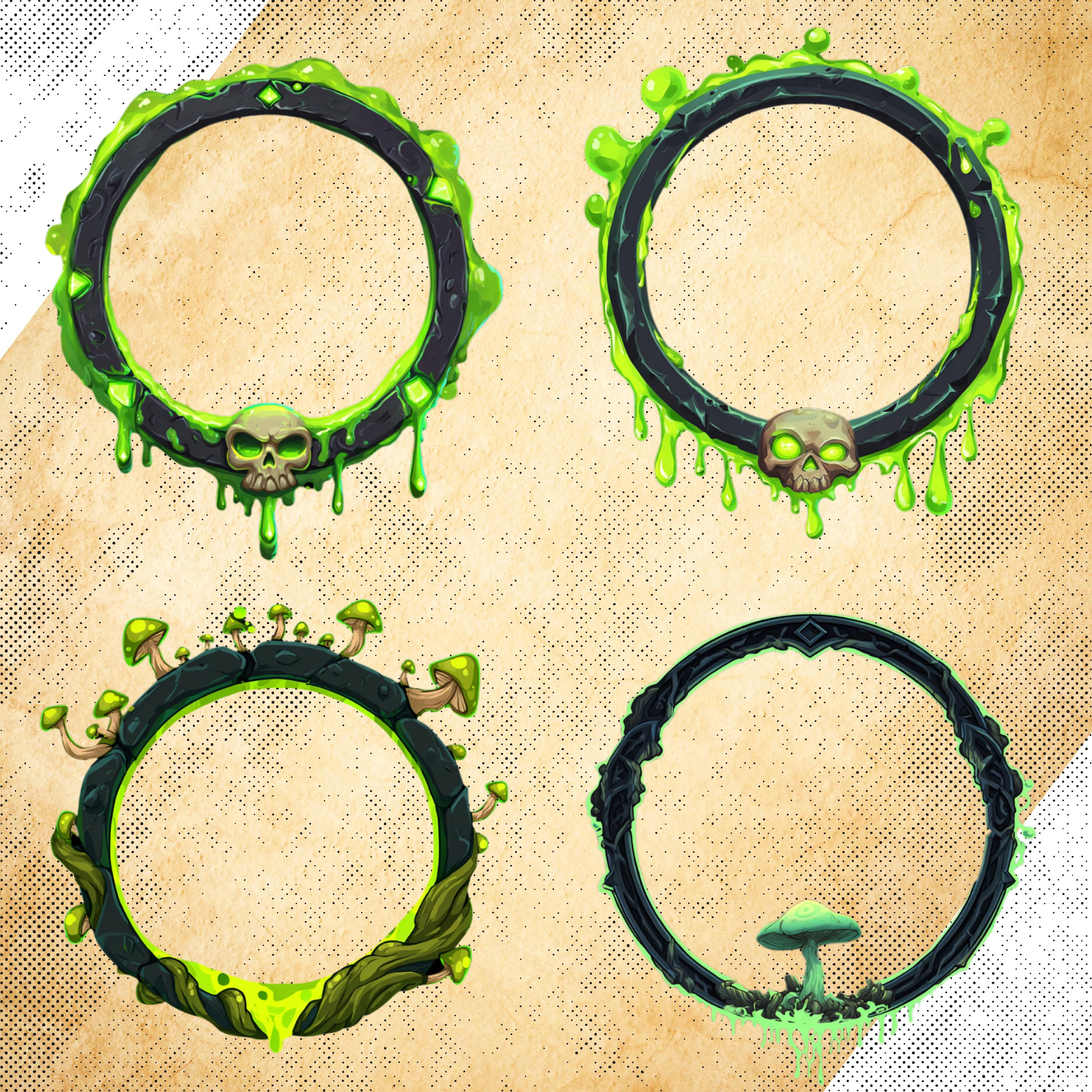 Element Token Frames – Digital Borders for Dnd or Any Fantasy Game ...