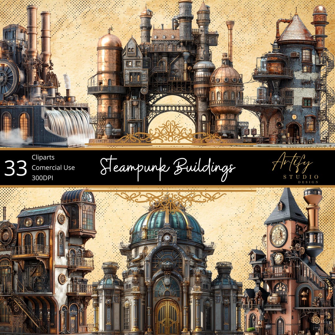 Steampunk Complex 33 Steampunk Buildings – Amazing Steampunk Structures and Constructions ...