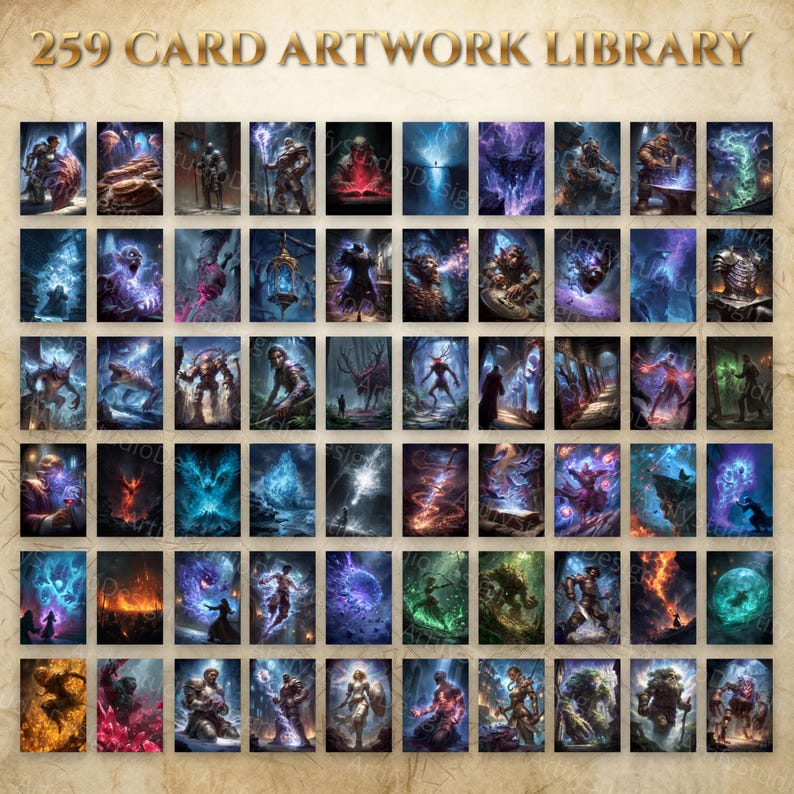 Ultimate Tcg Development Kit | Fantasy Trading Card Game Asset Bundle | Modular Card Maker PNG SVG | Game Design UI | Commercial Use image 18