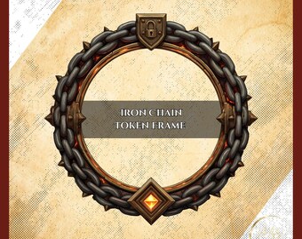 Blue Fire Token Border