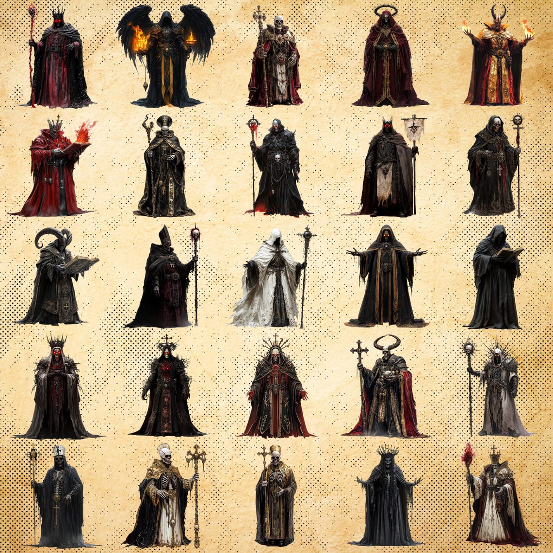 Evil Popes – Dark Rulers of Twisted Faith , Fantasy Cliparts ...
