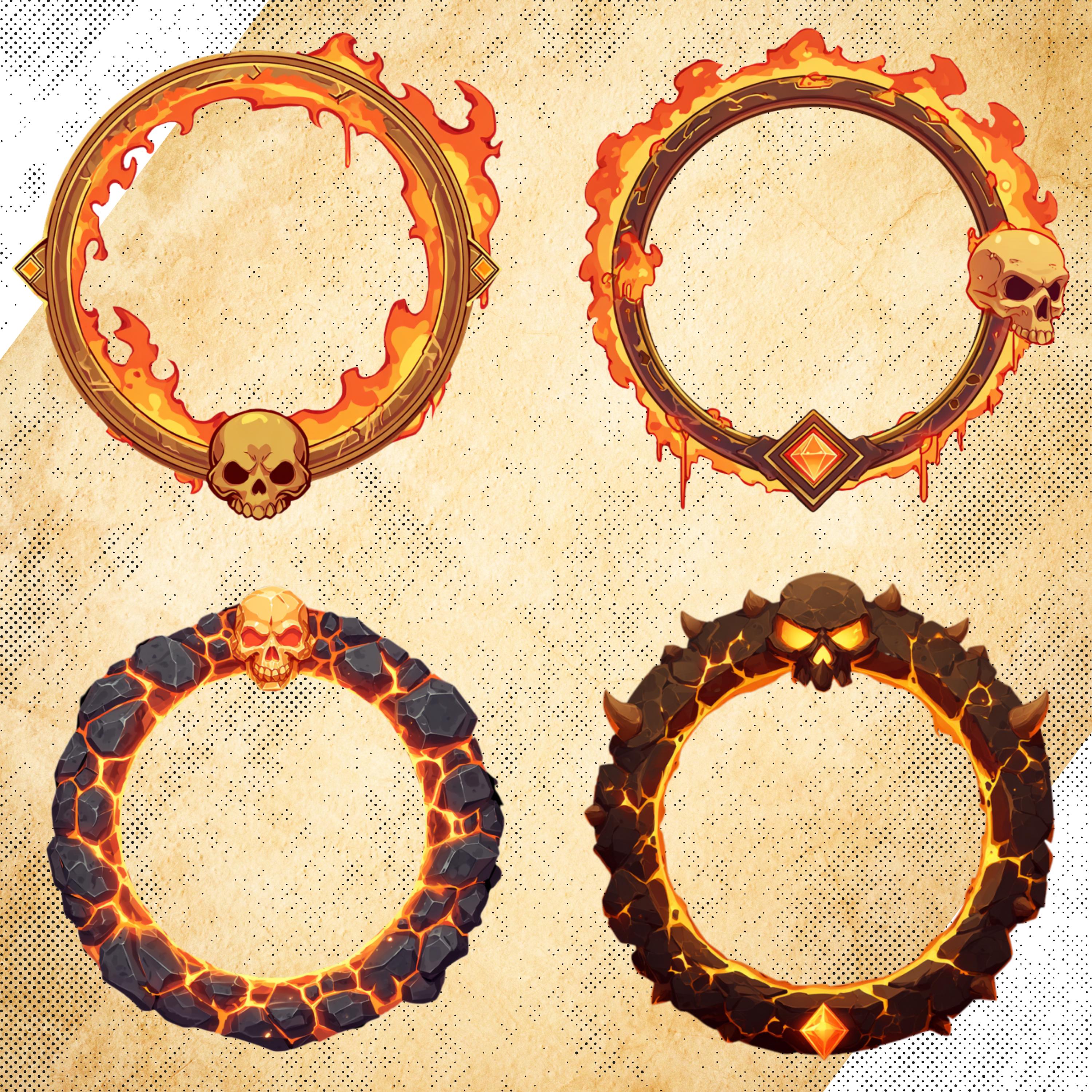 Element Token Frames – Digital Borders for Dnd or Any Fantasy Game ...