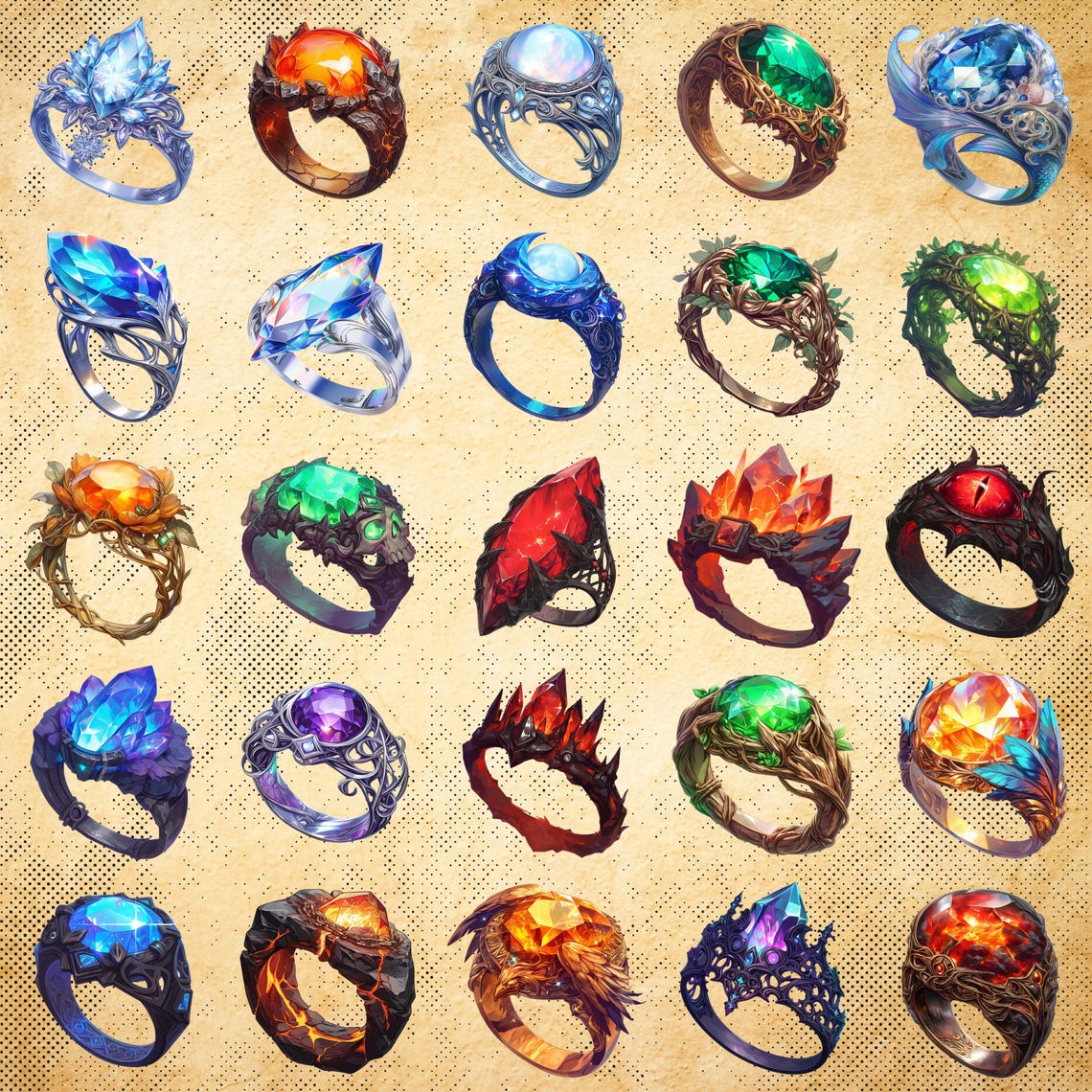Magic Rings Strangling Fantasy Magic Rings – Mysterious and Powerful Artifacts of the Fantasy ...