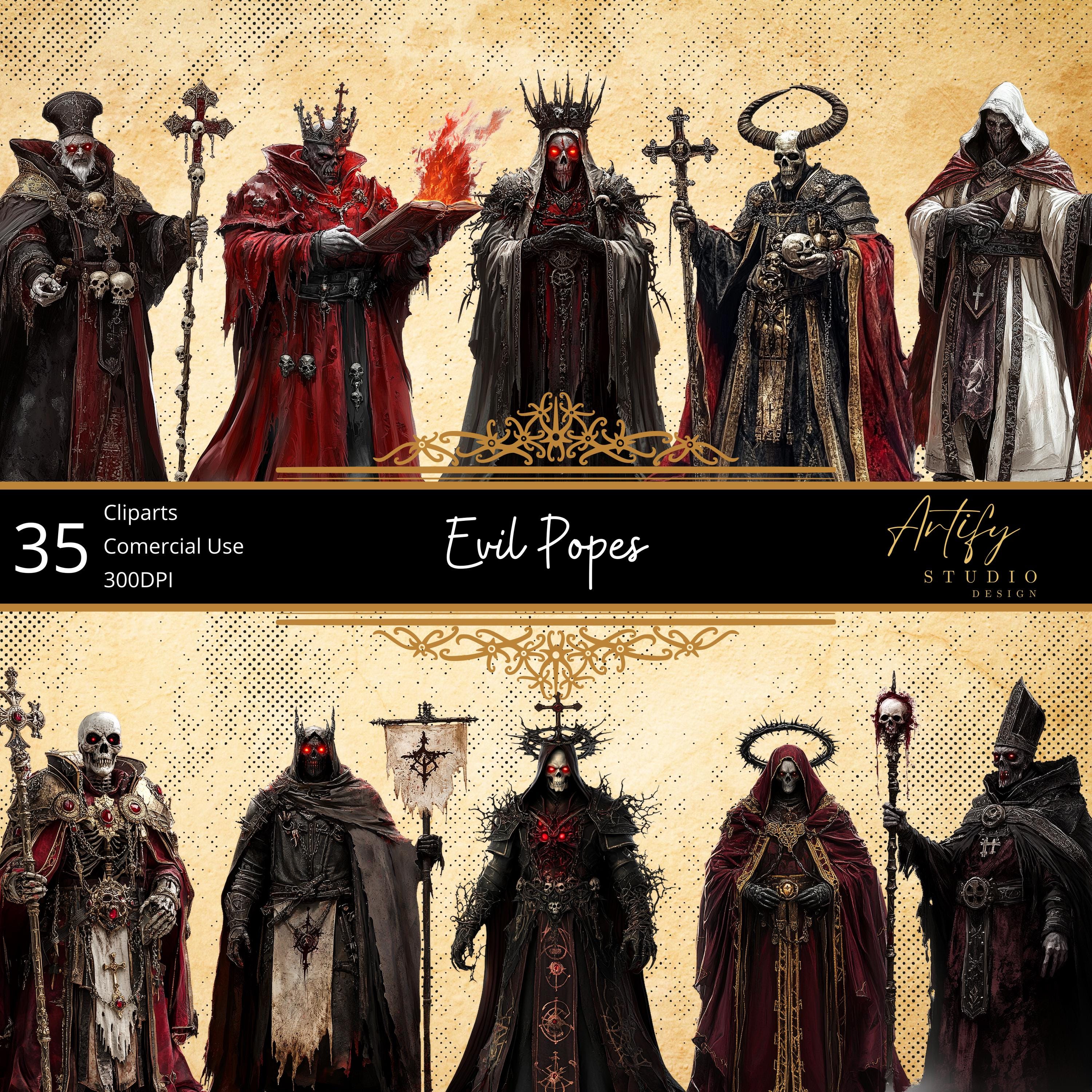 Evil Popes – Dark Rulers of Twisted Faith , Fantasy Cliparts ...