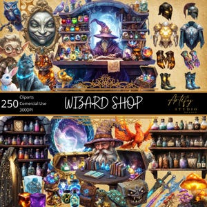 Wizard Shop Cliparts, kerker en draken, items voor gameshop, RPG, png, collectie voor fantasykunst en design, voor gamemasters en kunstenaars