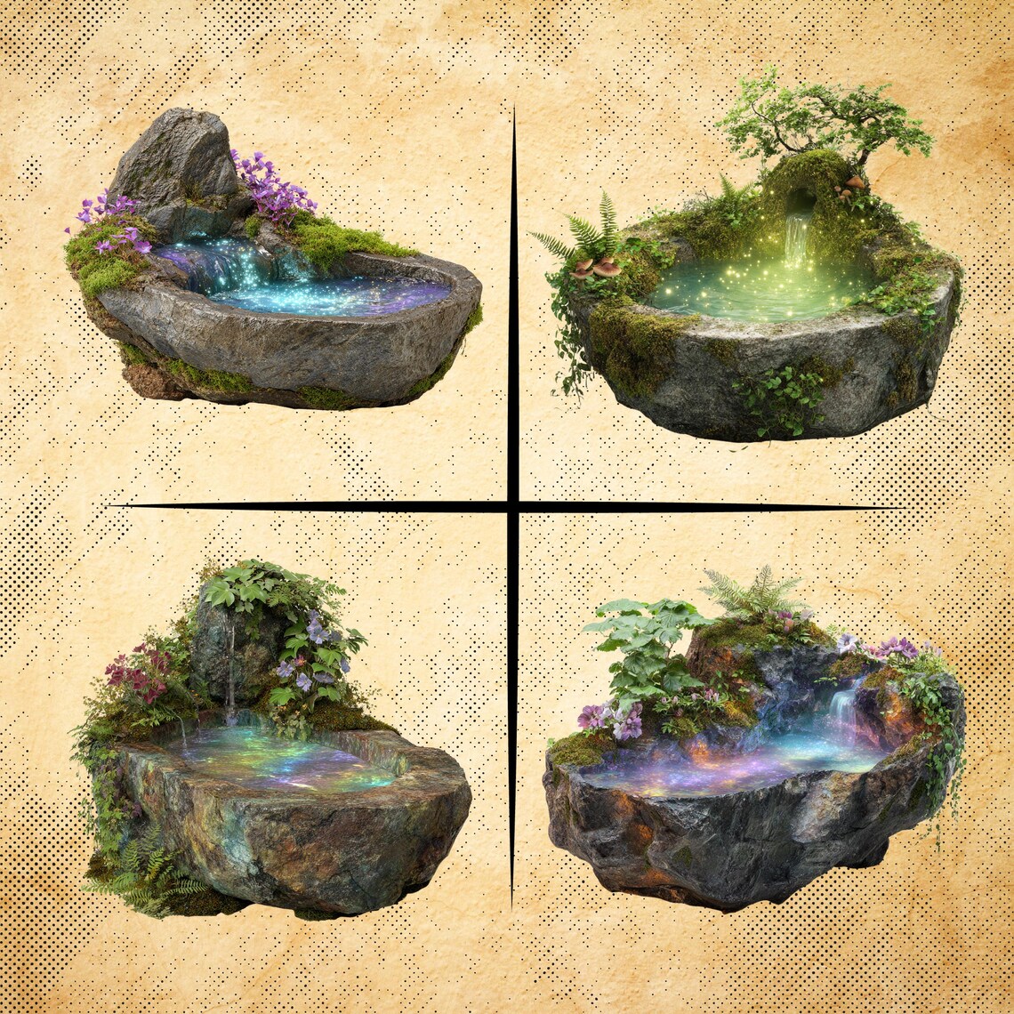 Magical Springs – 24 Fantasy Cliparts for TTRPG & RPG Projects ...