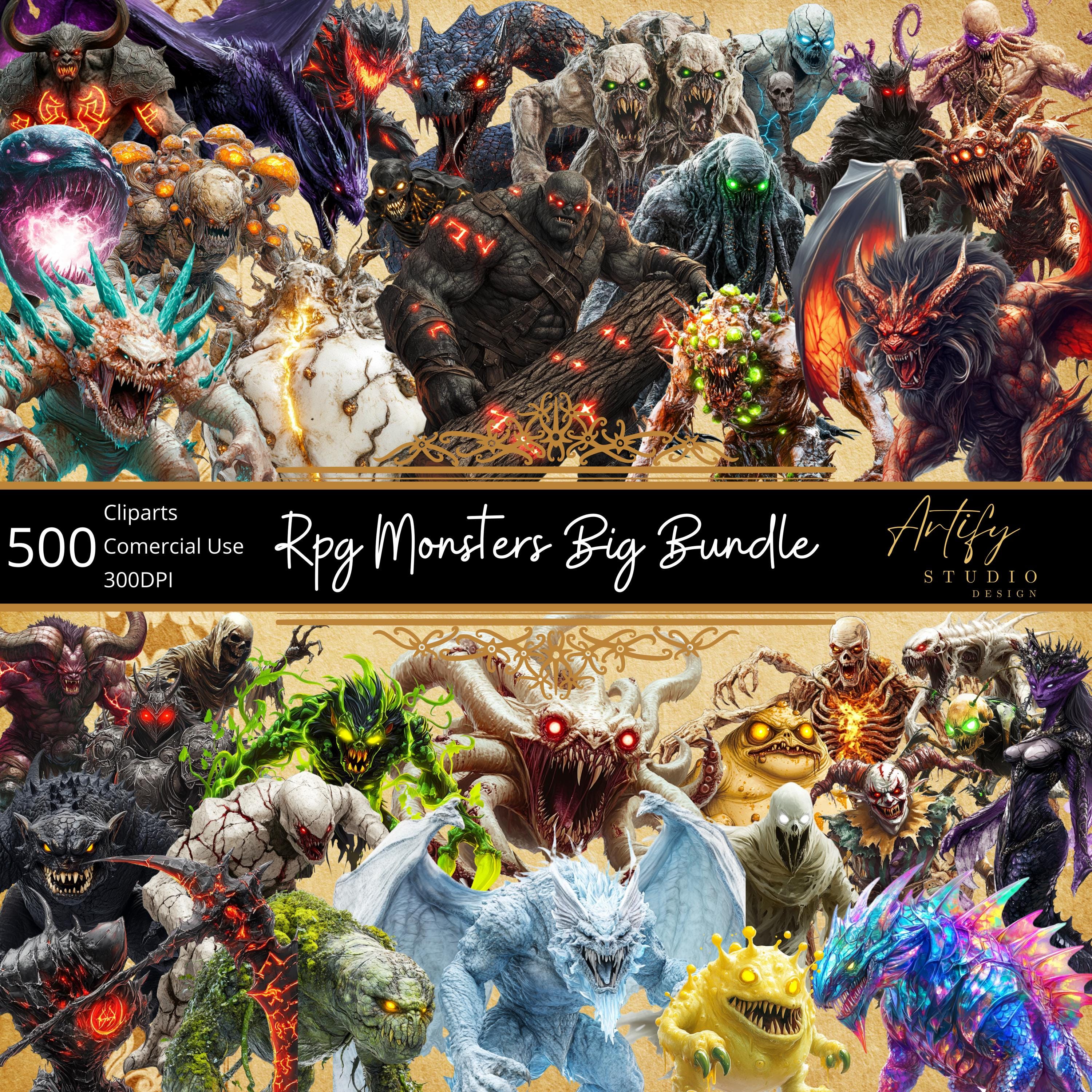 Rpg Great Graphics RPG Monsters Big Bundle – 500 Pngs for Your Fantasy World! RPG Graphics ...