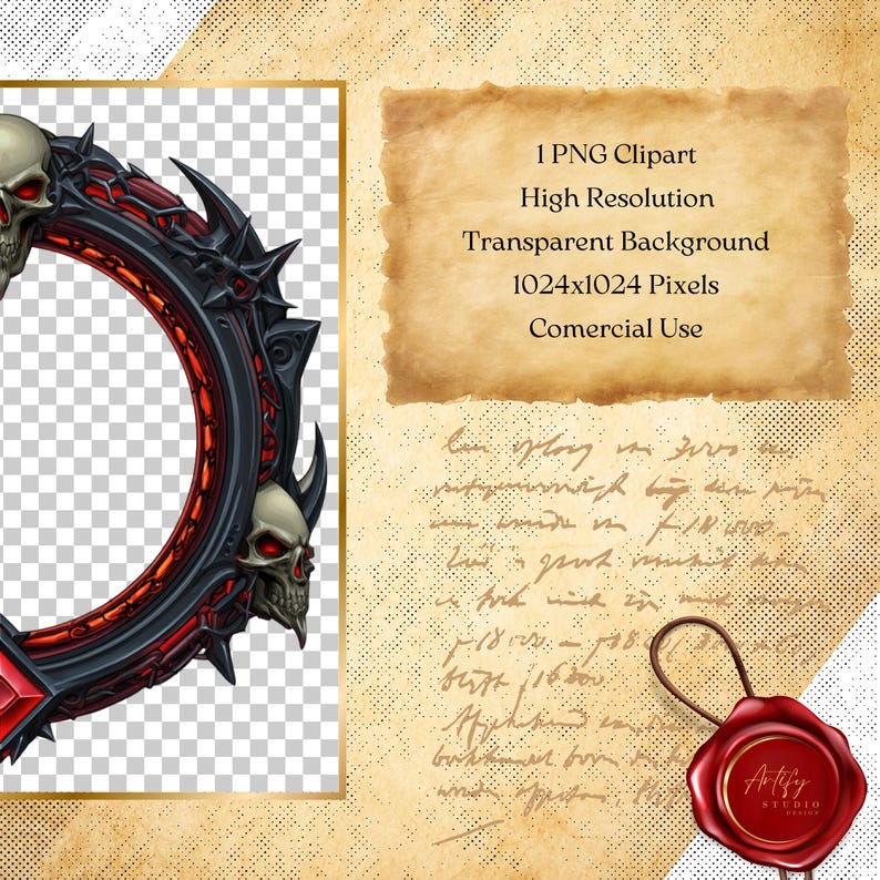 Sorcerer V2 Token Frame – Digital Border for Dnd or Anything Game ...