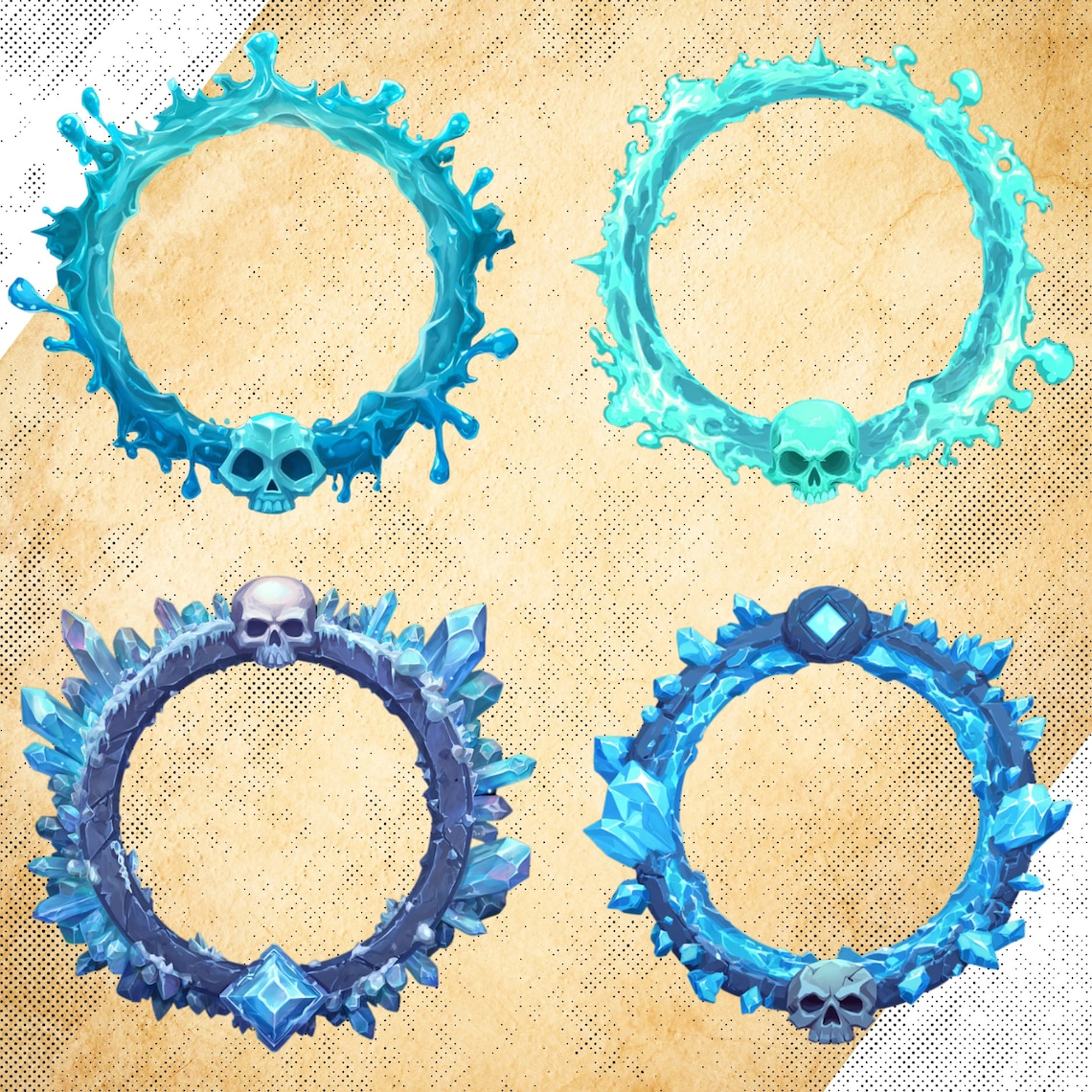 Element Token Frames – Digital Borders for Dnd or Any Fantasy Game ...