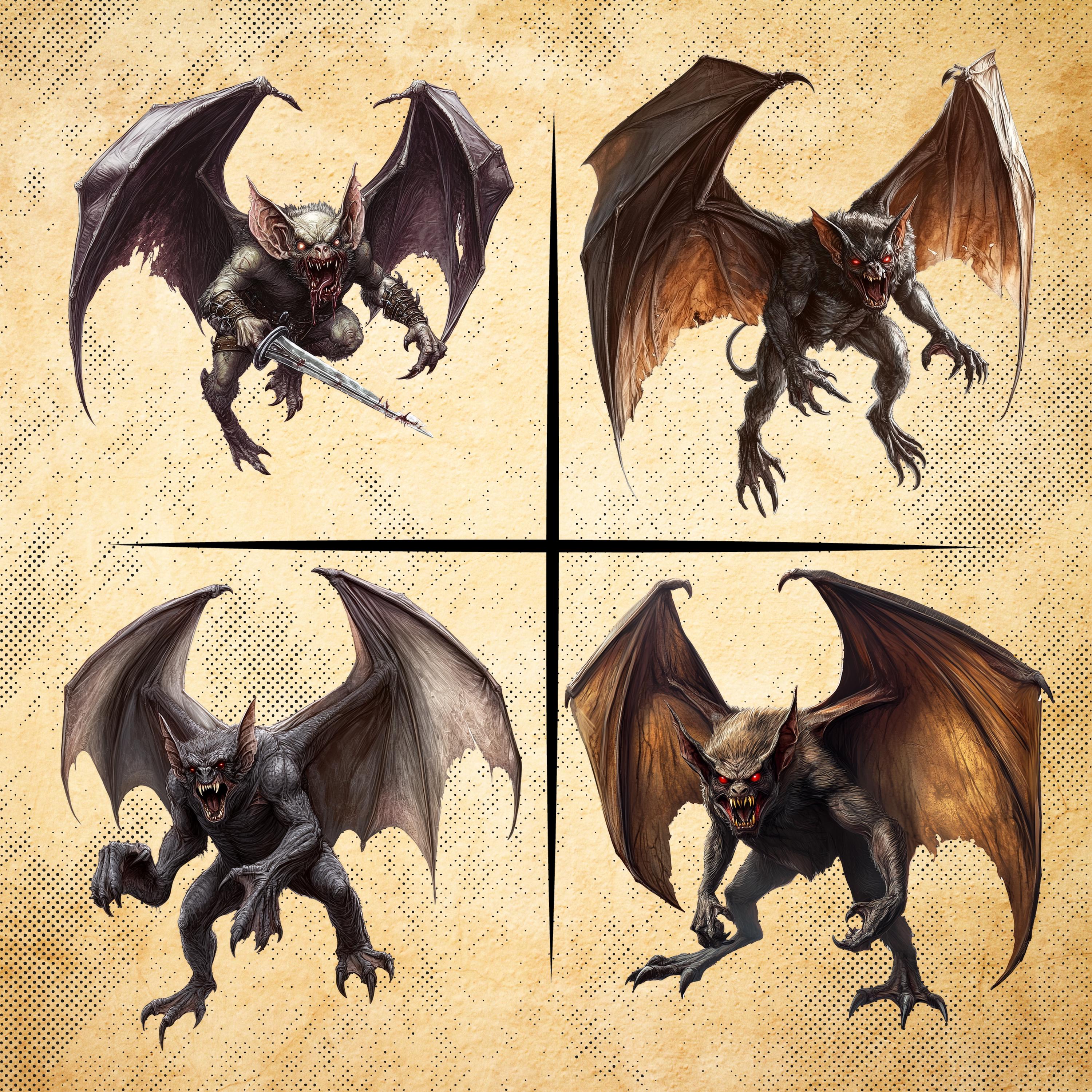 Ahool Bats – Legendary Creatures of the Night , Fantasy DND ...