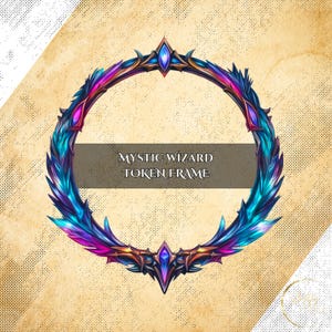 Mystic Wizard Token Frame – Borda digital para DnD ou qualquer jogo. Compatível com Foundry VTT, Roll20 e outros tabletops virtuais.