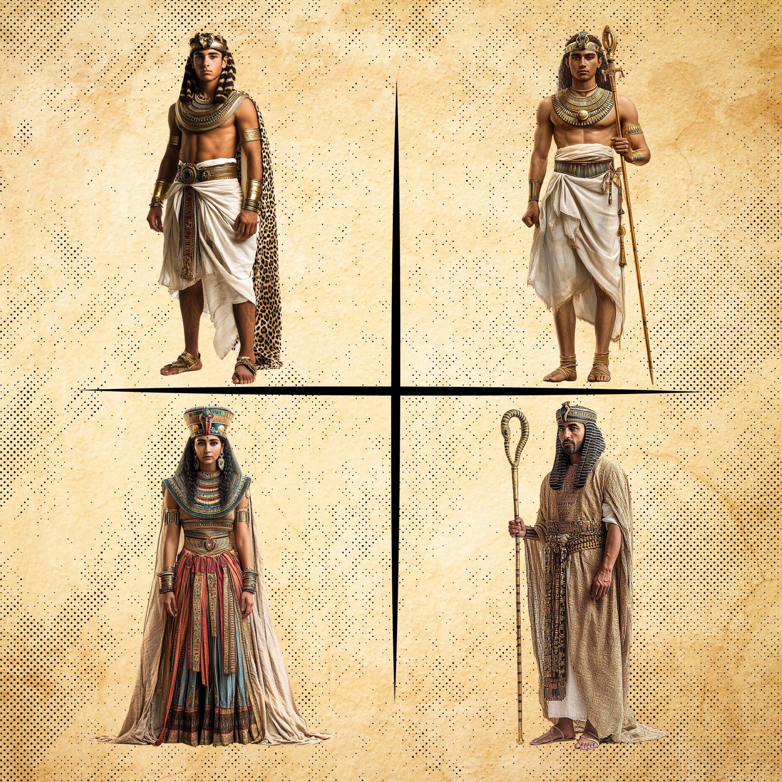 Egyptian Pharaohs – Rulers of Ancient Egypt , Historical Cliparts ...
