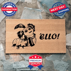 Ello Worm Door Matt, Funny Doormat, Front Porch Decor, Outdoor Decor, Coir Doormat, Home Decor, Housewarming Gift, Funny Gift, Gift For Her