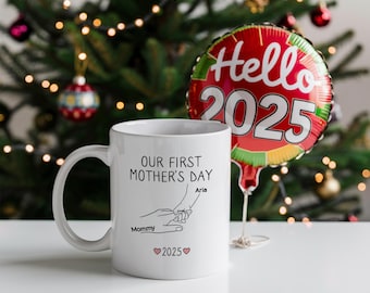 Our First Mother's Day Mug, Baby Name Mug, Custom Mothers Day Mug, Mug Gift, Mom Gift, Mom Mug, Tea Mug, Ceramic Mug, Coffee Lover Gift
