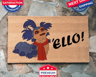 Ello Worm Doormat, Closing Gift, Home Decoration, Coir Doormat, Welcome Mat, Housewarming Gift, Closing Gift, Home Gift, Labyrinth Inspired