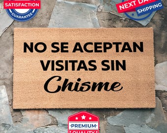 No Se Aceptan Visitas Sin Welcome Mat, Spanish Mat, Porch Decor, Coir Mat, Spanish Decor, Housewarming Gift, Front Doormat, Outdoor Decor