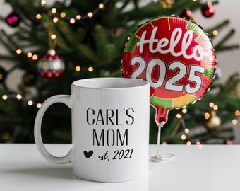 Custom Mother's Day Mug, Baby Name Mug, Mothers Day Gift, Mug Gift, Mom Gift, Mom Mug, Tea Mug, Ceramic Mug, Coffee Lover Gift, Mug Gift