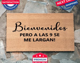 Bienvenidos Welcome Mat, Spanish Door Mat, Funny Porch Decor, Coir Doormat, Spanish Decor, Housewarming Gift, Front Door Mat, Outdoor Mat