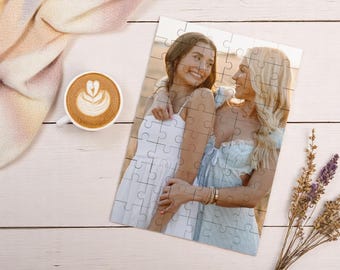 Personalized Puzzle Photo, Gift for Couple, Photo Print, Photo Puzzles, Puzzle Picture, Heart Puzzle, Wedding Gift, Father's Day Gift