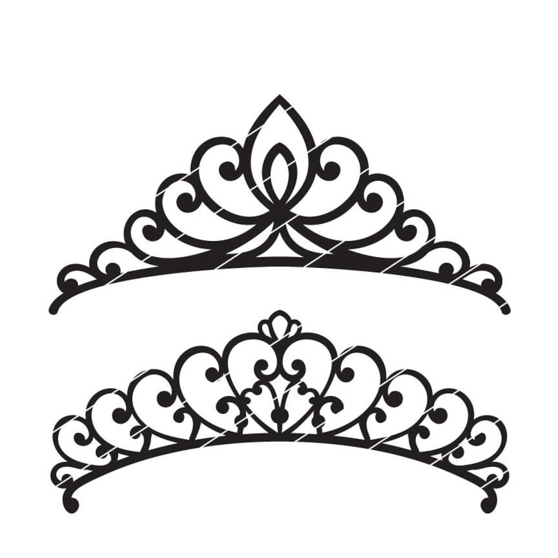 Princess Tiara SVG Bundle, 20 Crown Clipart Cut Files for Cricut ...