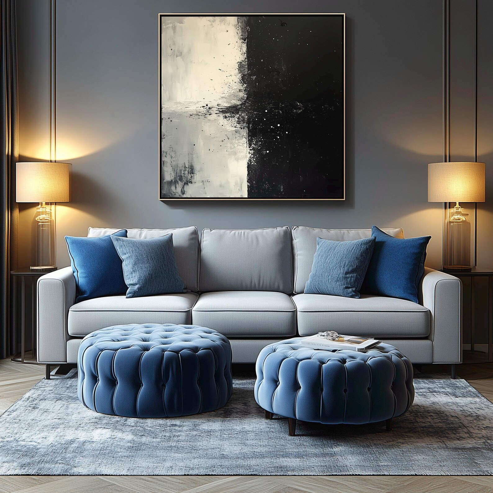 Picture Idea: Abstract Black And White Minimalist Art Print