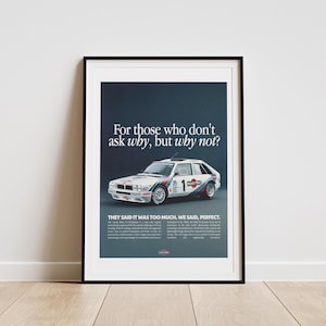 Lancia Delta S4 Poster | Iconic Rally Car Wall Art | Classic Motorsports Print