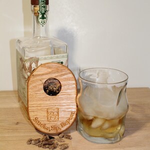 Personalized Oak Cocktail Smoker | Valentines Gift | Personalized Bourbon Smoker | Groomsman Gifts | Gifts for Him | Personalized Gifts