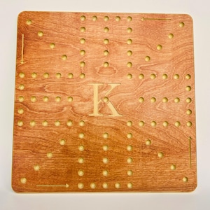 Personalized Wahoo Game Wood Board Game Marble Board Game Rustic Board Game Family Game Night Wood Aggravation Game 4 Player Game Board