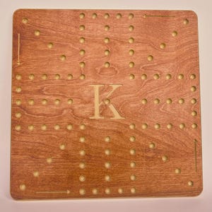Real Wood WAHOO BOARD / Marble Game Board / Rustic Board Game / Family Game Night / Wood Aggrivation Game / 4 Player Wood Game Board