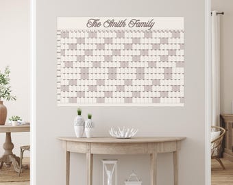 Personalized Family Wall Calendar (August 2026 - July 2027) – Yearly Planner