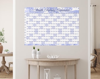 Personalized Family Wall Calendar (August 2026 - July 2027) – Yearly Planner