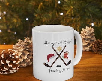 Hockey Mom Ceramic Mug, (11oz)