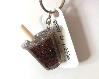 Llavero refrescante de refresco de taza de café helado