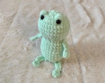 Crochet Leggy Frog Amigurumi Plushie