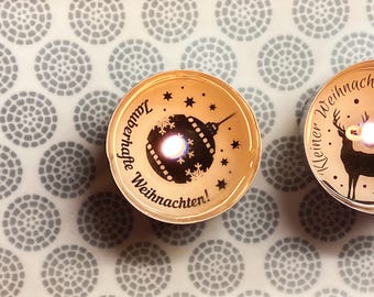 TEALIGHT MESSAGES Christmas | Tealight Messages Print | Christmas Message | Print Template Tealight Message Copy Template