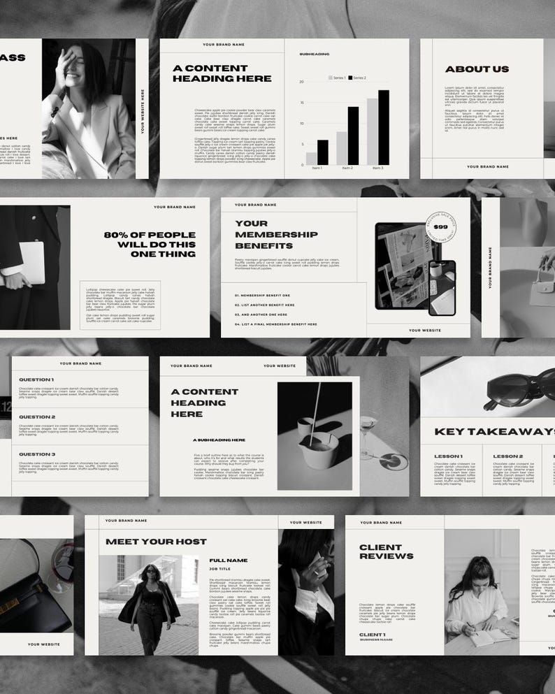Premium Webinar + Masterclass Canva Presentation Template | Bold ...