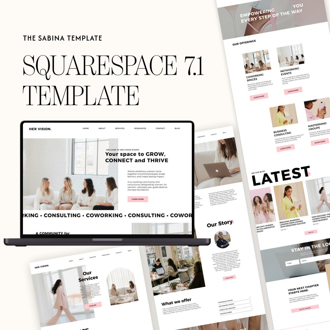 Premium Squarespace Website Template for Small Businesses, Marketers ...
